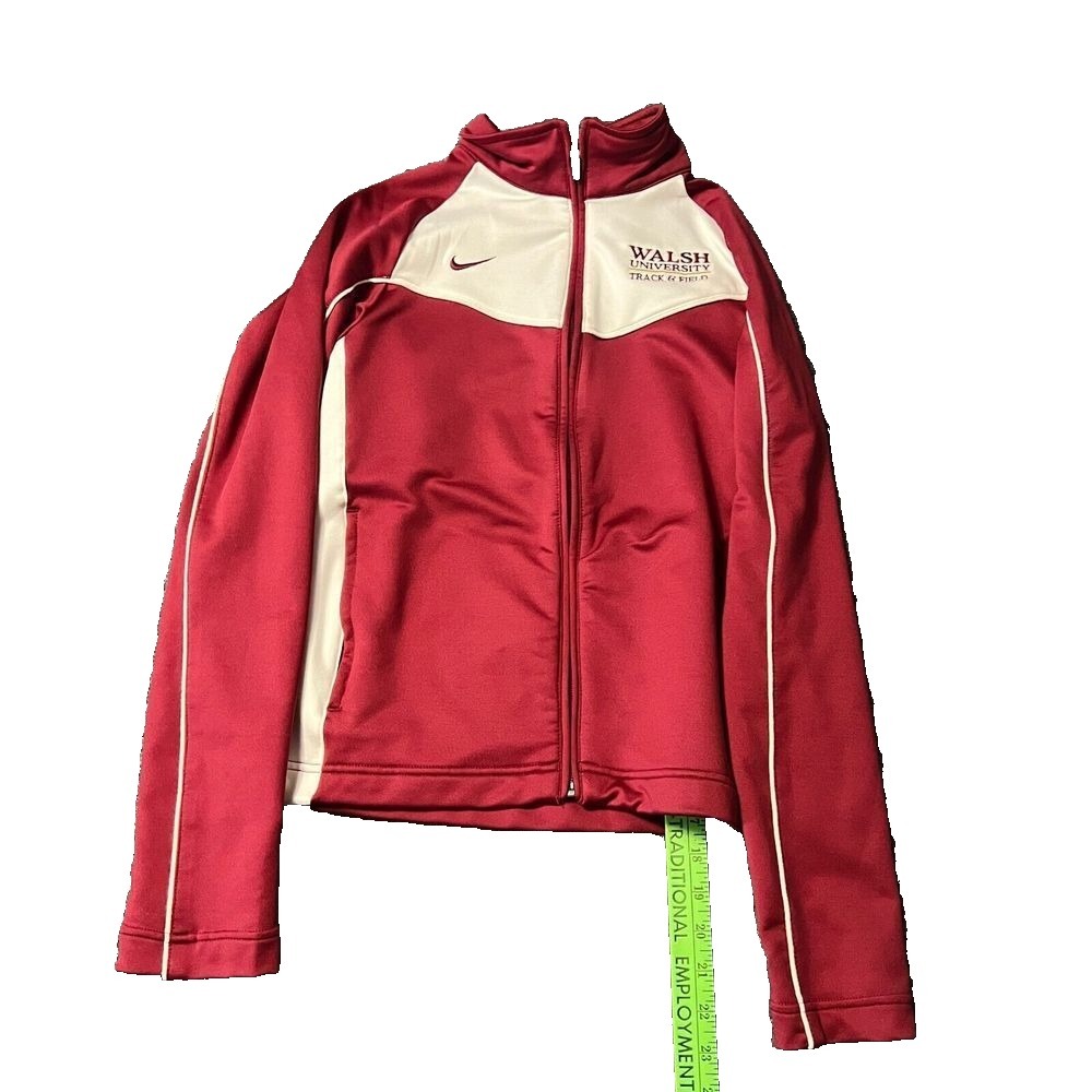 Walsh University Jacket Women's Small Nike Dri‎ Fit Track Field Full Zip Pockets